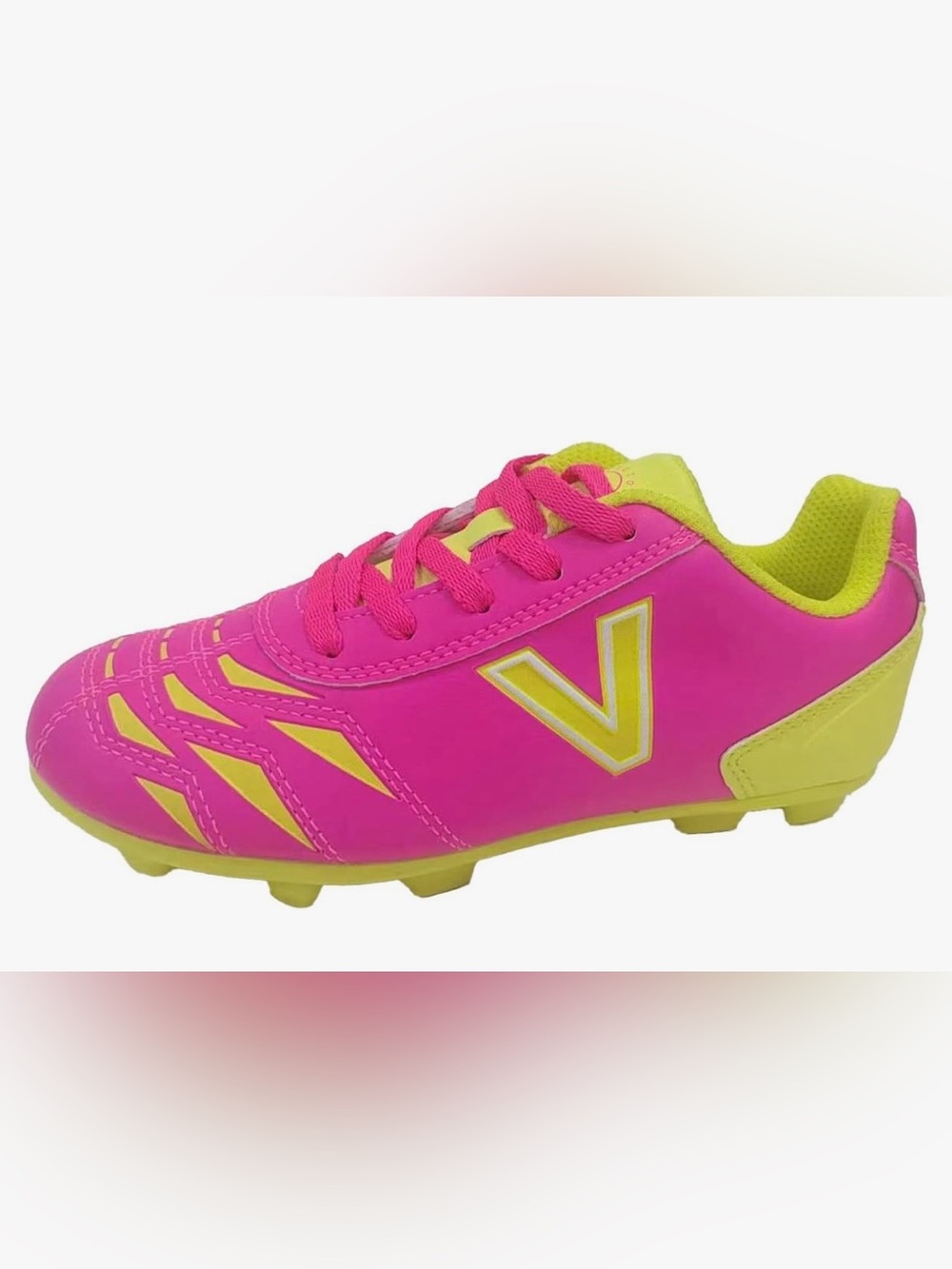 Kids Pink & Yellow Soccer Cleats Victor Sierra size 8T-NWT